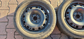 Plechové disky Škoda Fabia 2 5x100 6x15 ET43 195/55r15 letní - 6