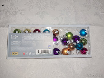 Vánoční stromek umělý + stojan, vánoční baňkky a jiné - 6