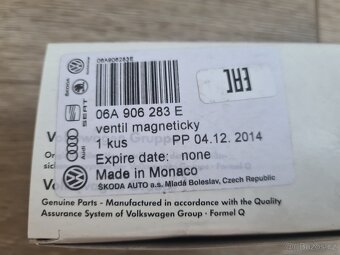 NOVÝ Magnetický ventil N75 Octavia 1 1.8T ORIGINÁL - 6