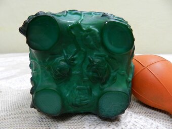 Art deco Flakon růže Malachit Jade Schlevogt - 6