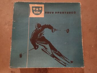 Staré celokožené lyžařské retro boty Botas Diplom - 60léta - 6