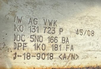 Audi VW Škoda DPF filtr 2.0 TDI 125 kw - 6
