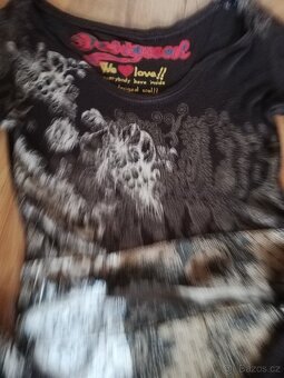 Dívčí/dámské hnědé šaty zn. Desigual vel. XS, Dívčí 152/158 - 6