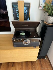 Mlutifunkční dřevěný gramofon Victrola VTA-240B - 6