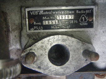 Lodní motor DDR simson? 5 HP Historický kus. čti popis - 6