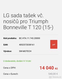 Brašny SW-Motech na Triumph Bonneville - 6