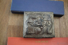 starožitná čínská šperkovnice asi stříbro - 6