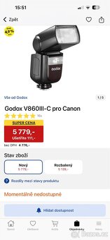 Externí blesk pro Canon - 6