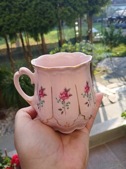 Růžový porcelán-hrnek H&C - 6