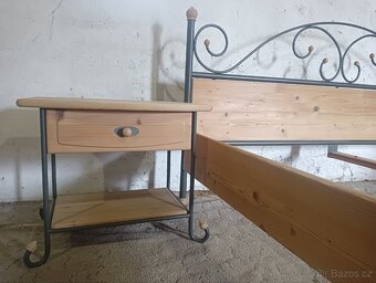 Kompletní stylová kovaná postel 180/200 - 6