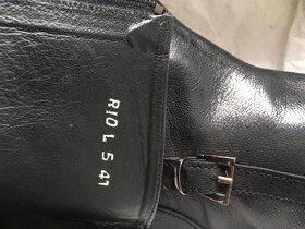 Kožené černé kozačky_vel. 41 - 6