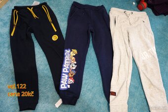 Kalhoty, tepláky vel. 128, 122 - 6