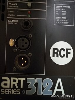 rcf-312 А RCF ART Seriesa 312 А Itálie. modré logo. аktivní - 6