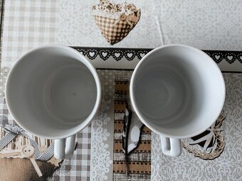 Porcelánové retro hrnky Dubí Czechoslovakia - 2 ks, 350 ml - 6