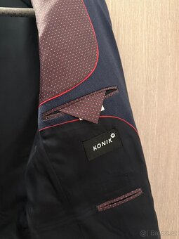 Pánský modrý oblek - 6