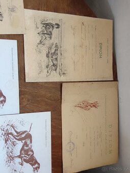 Myslivecké průkazy/diplomy - 6