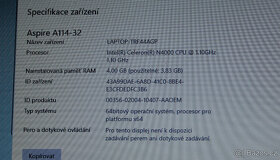 Notebook Acer Aspire 1 (A114-32-C6L7),  Windows 11 - 6