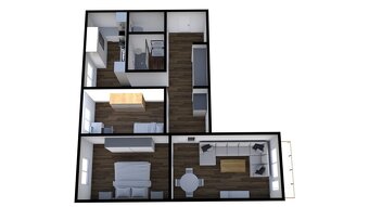 Pronájem bytu 3+1, 72 m2 - Týn nad Vltavou - 6