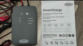 Chytrá nabíječka auto baterie RING, 6A - 6