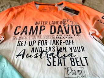 Pánské Tričko Camp David Speed Orange Ombre vel.L (nové) - 6