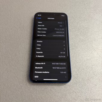 iPhone 12 mini 64GB, pěkný stav, 12 měsíců záruka - 6