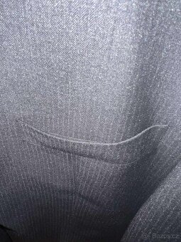 Veltexa pánské tmavě šedé sako – klasický střih - 6