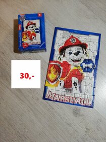 Knížky,  dřevěné hračky, hasiči, puzzle, kostky, auta ... - 6