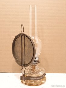 Retro stolní petrolejová lampa - ČSSR - 6