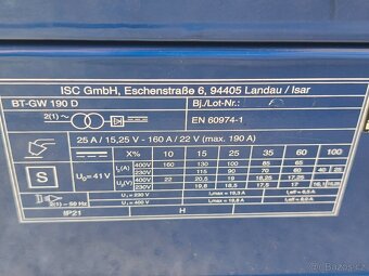 Prodám co2 svářečku EINHELL BT-GW 190 D + bomba a drát. - 6