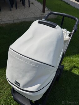 Kočárek Emmaljunga NXT 90 Flat bílá Leatherette White - 6