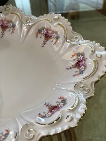 Nádherný tác z růžového skla, zn. Chodov - 6