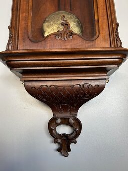 Třízávažové hodiny vídeňské baroko Gustav Becker. - 6