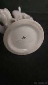 porcelánová soška značená volavka - 6