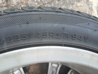 Alu kola 5x112 7,5Jx17H2 ET49 + zimní pneu 225/45 R17 94V - 6