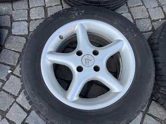Alu Peugeot 4x108 r15 zimni pneu 195/65 r15 Barum - 6