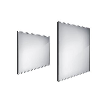ČERNÉ LED ZRCADLO 800x700 - 6