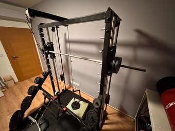 Multipress s horní a střední kladkou + 182kg závaží - 6
