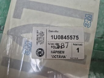 Škoda Octavia I samolepící nápisy na zadní okno - 6