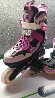 Kolečkové brusle č.28-32-dívčí- FILA SKATES J-ONE G PINK - 6