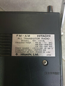 Hitachi KH - 1013 L, Tranzistorové rádio staré - 6