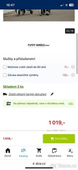 Prodám zelené odrážedlo Funny shells 5 - 6