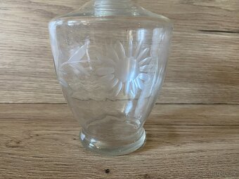 karafa stará skleněná karafa láhev na alkohol demižon - 6