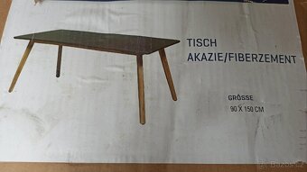 Jídelní, zahradní luxusní stůl 150 x 90cm. - 6
