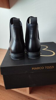 Kotníkové boty Marco Tozzi, tmavě modré - 6