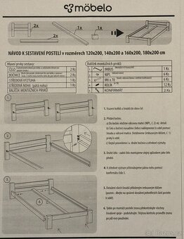 Rám postele Nika 120 x 200 cm - 6