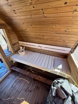 Zahradní sudová sauna 3M - s terasou - 6
