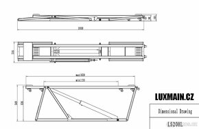 Mobilní zvedák hever na auto 2500kg - Luxmain L520HL - 6