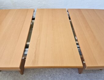 Nový rozkládací stůl buk 93x152+3x45 cm - 6