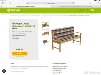 Fieldmann křesla a lavice nový zahradní nábytek - 6