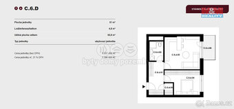 Prodej ubytovací jednotky 2+kk, 56 m², Brno, ul. Nové sady - 6
